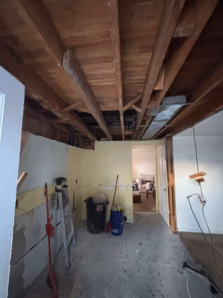 Finished renovation work